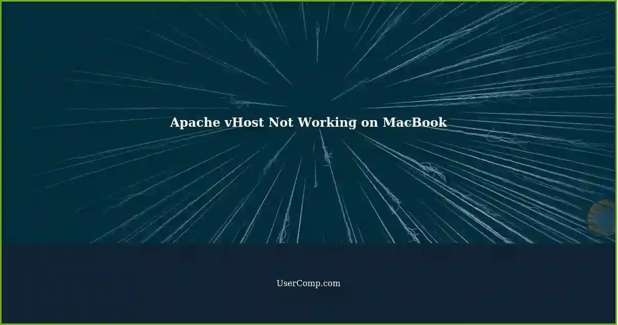 Apache vHost Not Working on MacBook