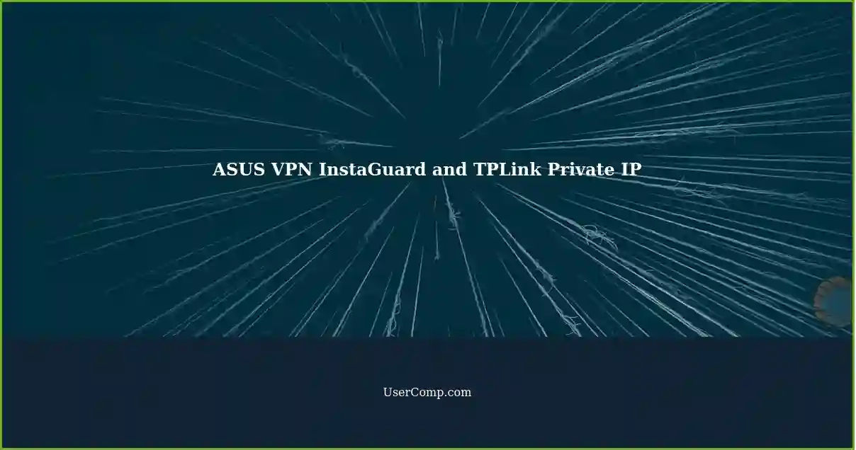 ASUS VPN InstaGuard and TPLink Private IP