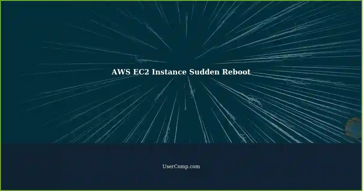 AWS EC2 Instance Sudden Reboot