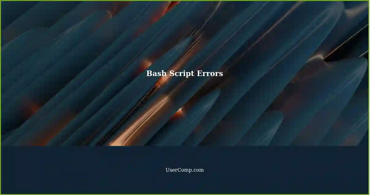 Bash Script Errors