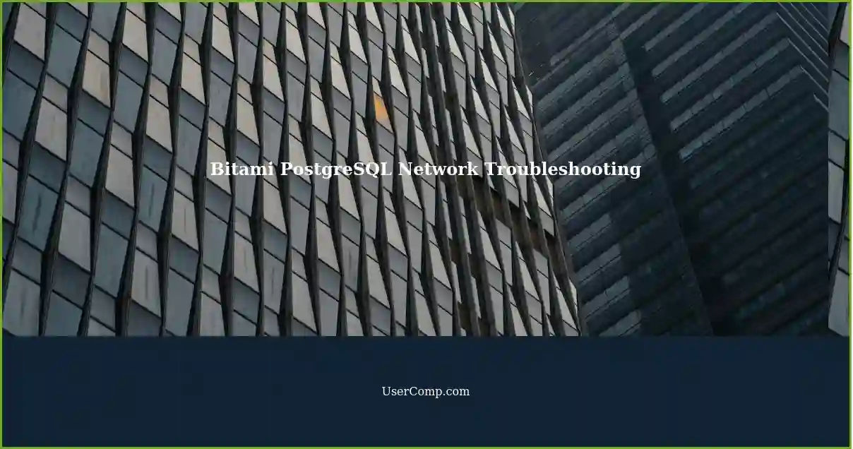 Bitami PostgreSQL Network Troubleshooting