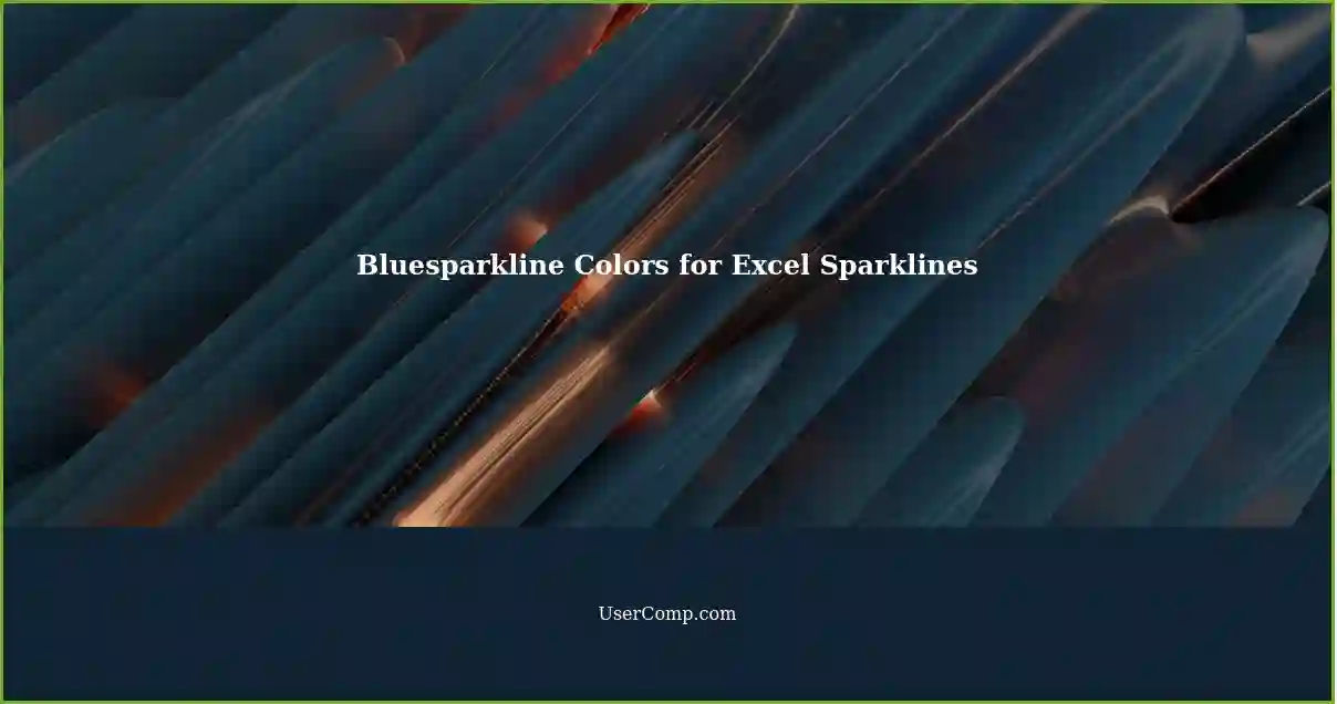 Bluesparkline Colors for Excel Sparklines