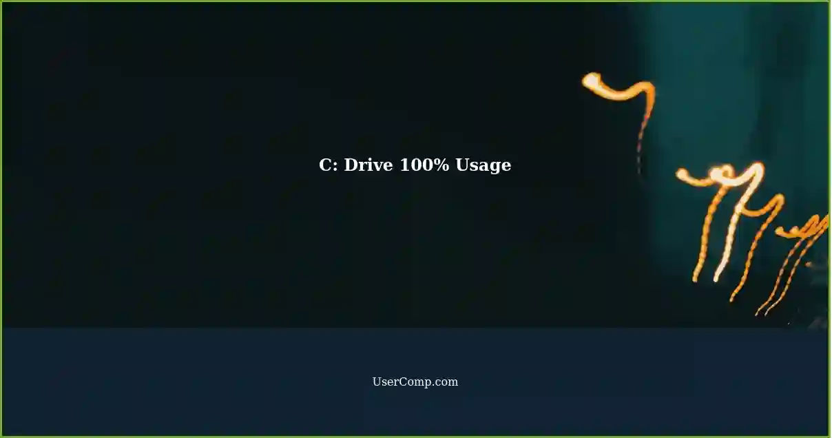C: Drive 100% Usage