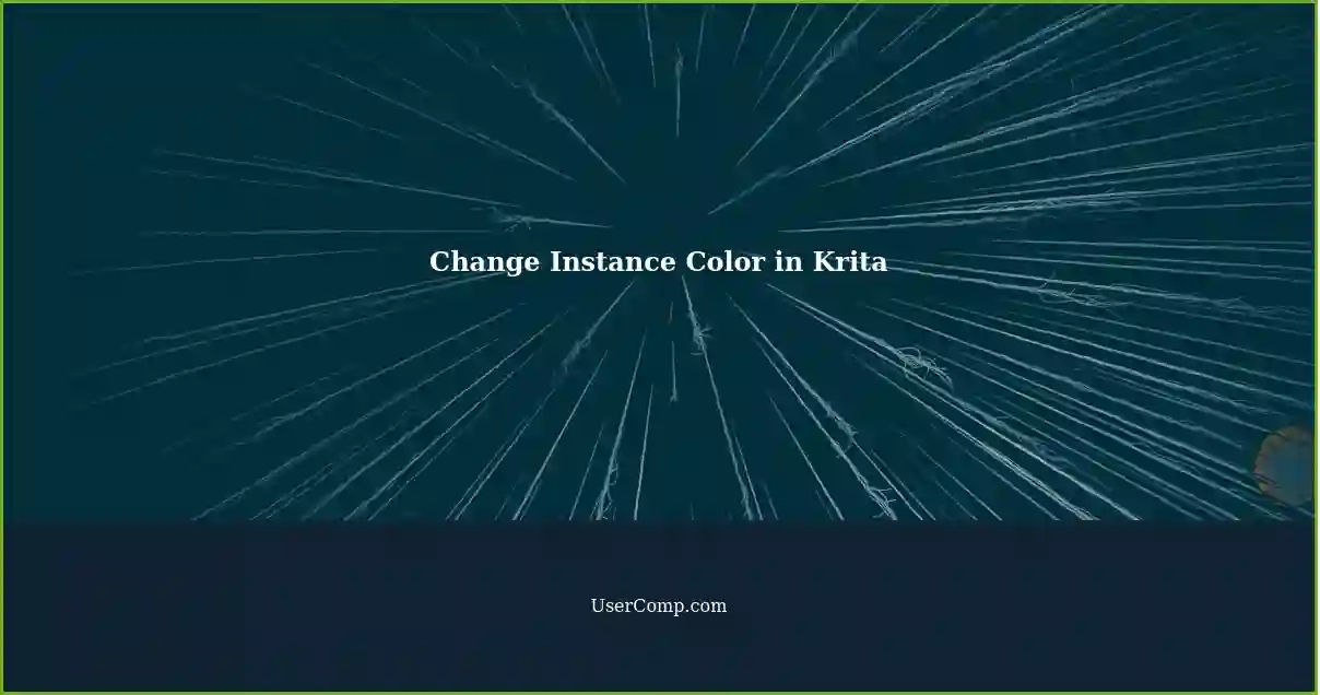 Change Instance Color in Krita