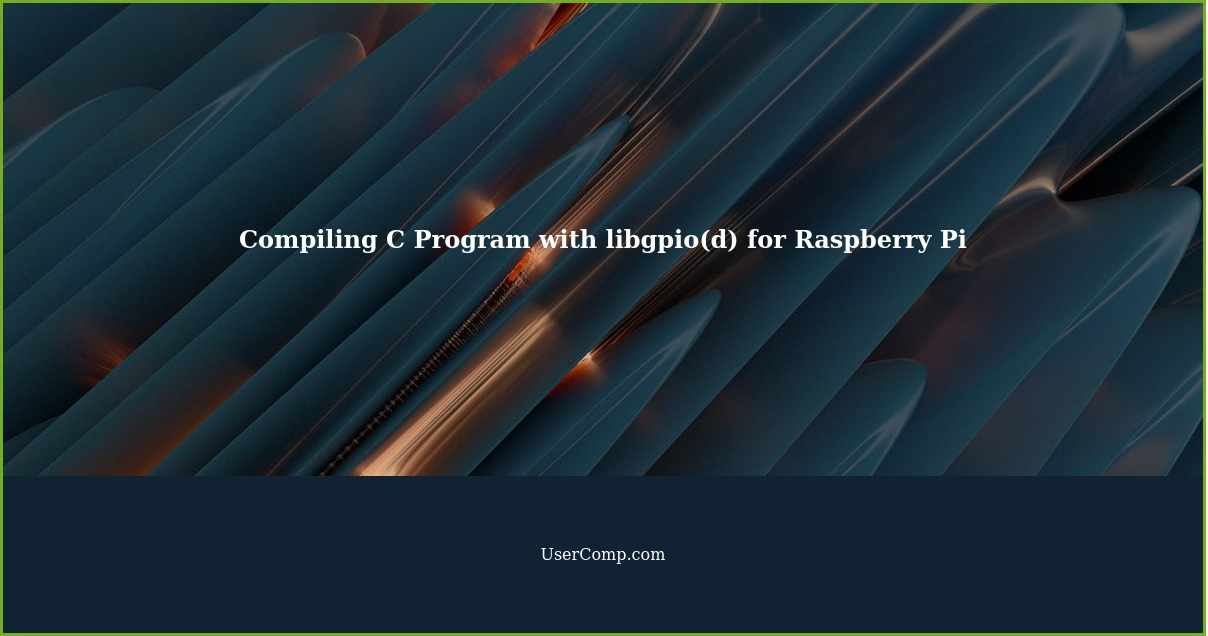 Compiling C Program with libgpio(d) for Raspberry Pi