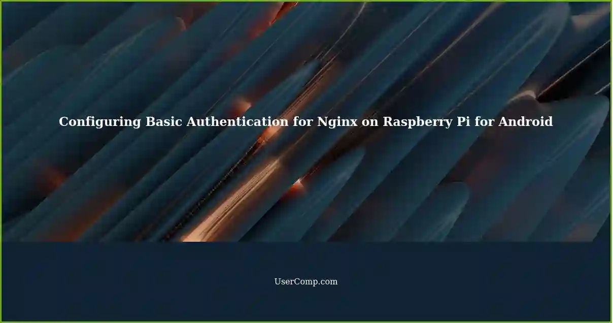 Configuring Basic Authentication for Nginx on Raspberry Pi for Android