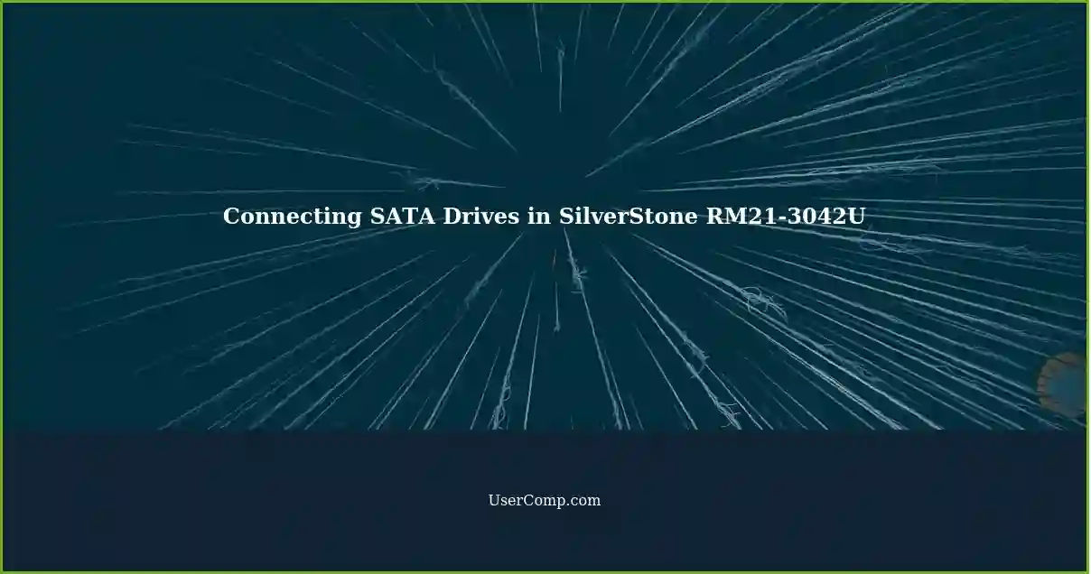 Connecting SATA Drives in SilverStone RM21-3042U