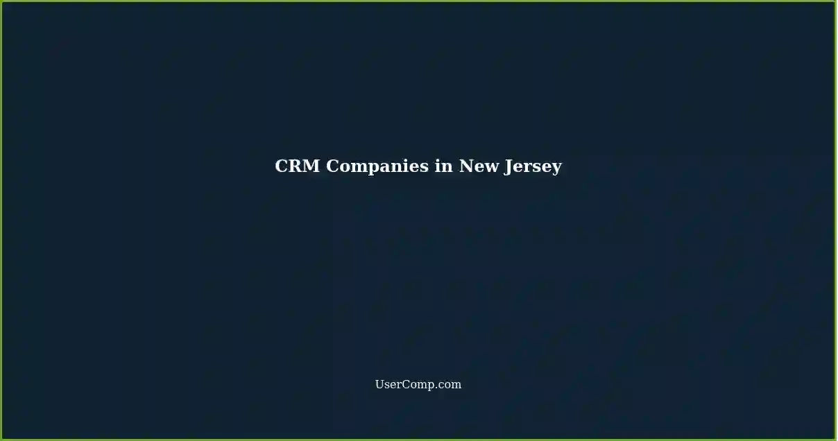 CRM Companies in New Jersey