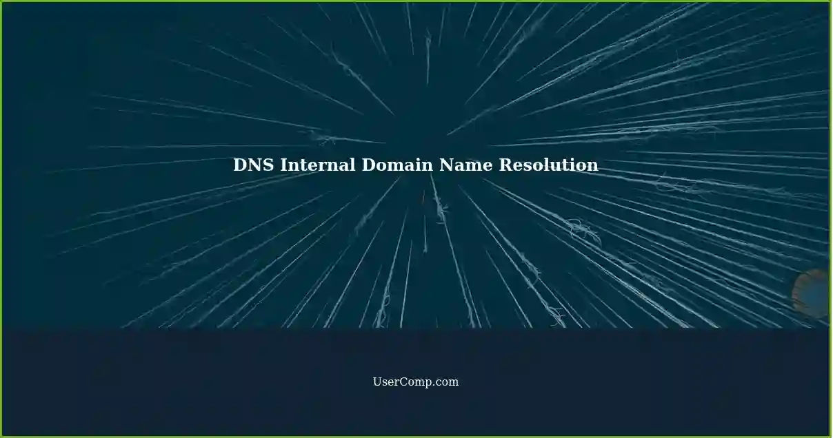 DNS Internal Domain Name Resolution