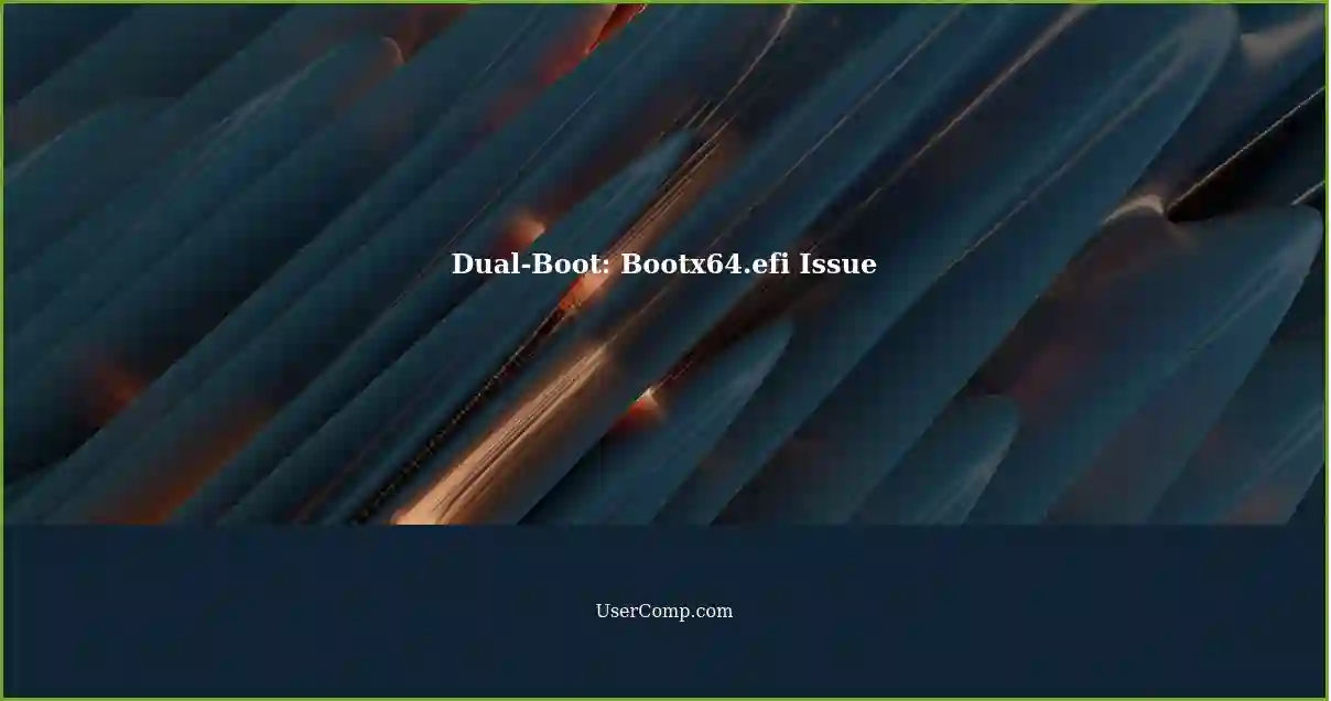 Dual-Boot: Bootx64.efi Issue