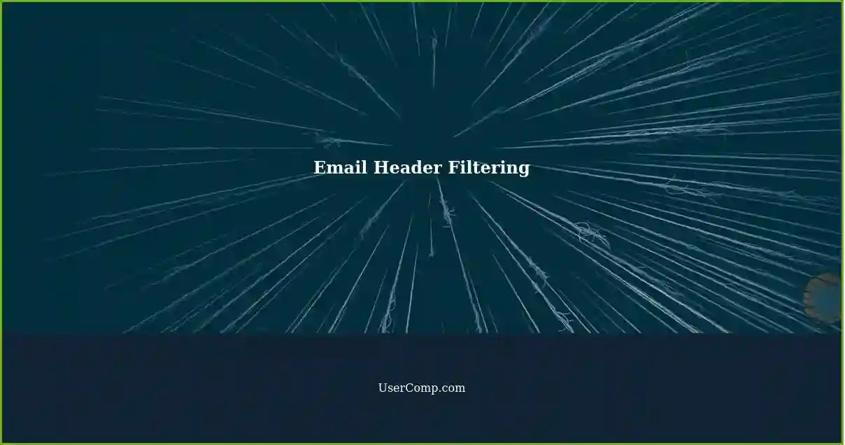 Email Header Filtering