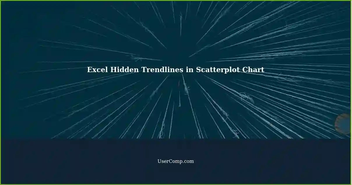 Excel Hidden Trendlines in Scatterplot Chart