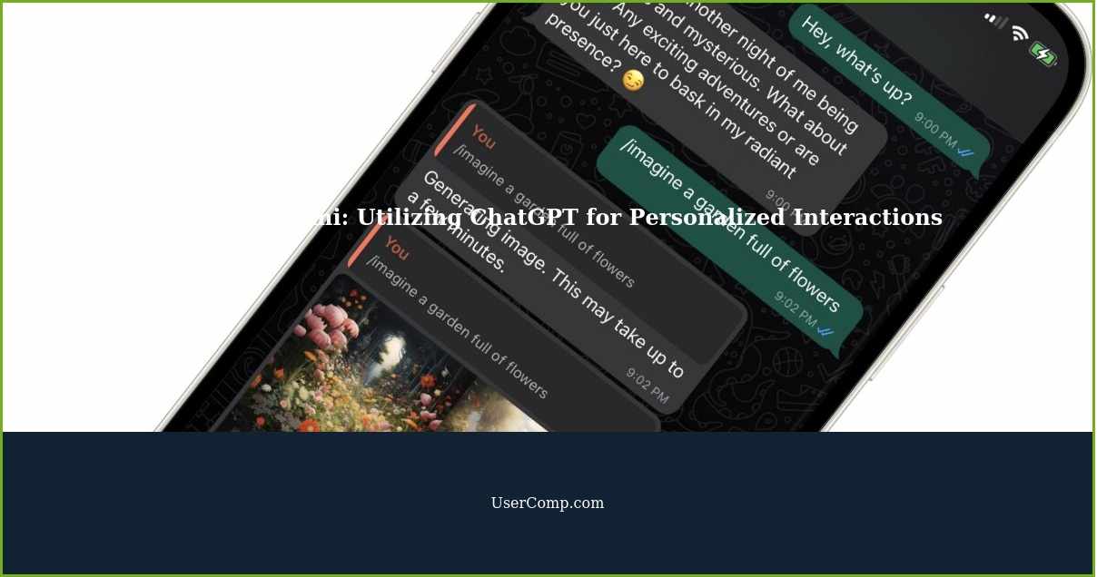Exploring Cami: Utilizing ChatGPT for Personalized Interactions