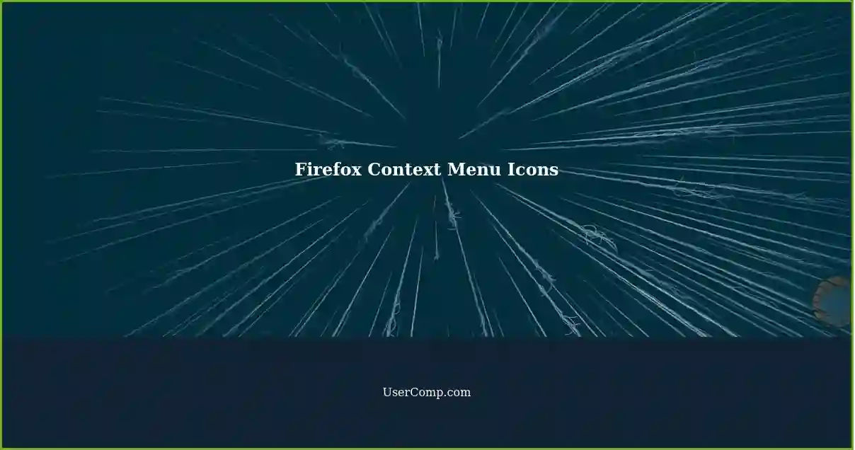 Firefox Context Menu Icons