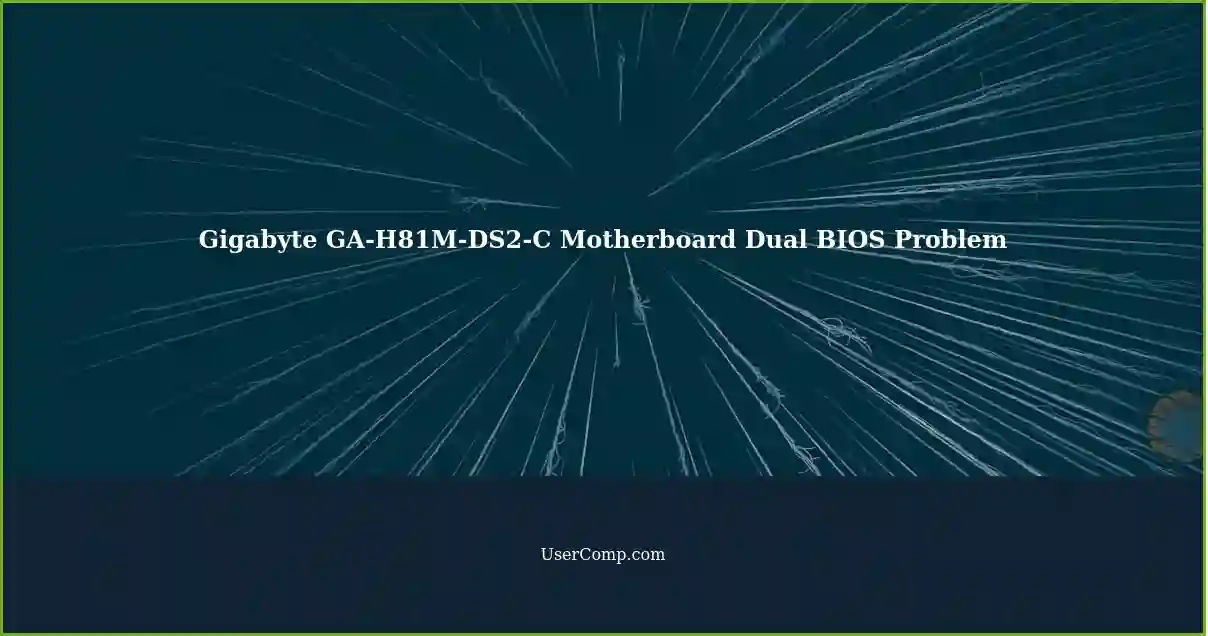 Gigabyte GA-H81M-DS2-C Motherboard Dual BIOS Problem