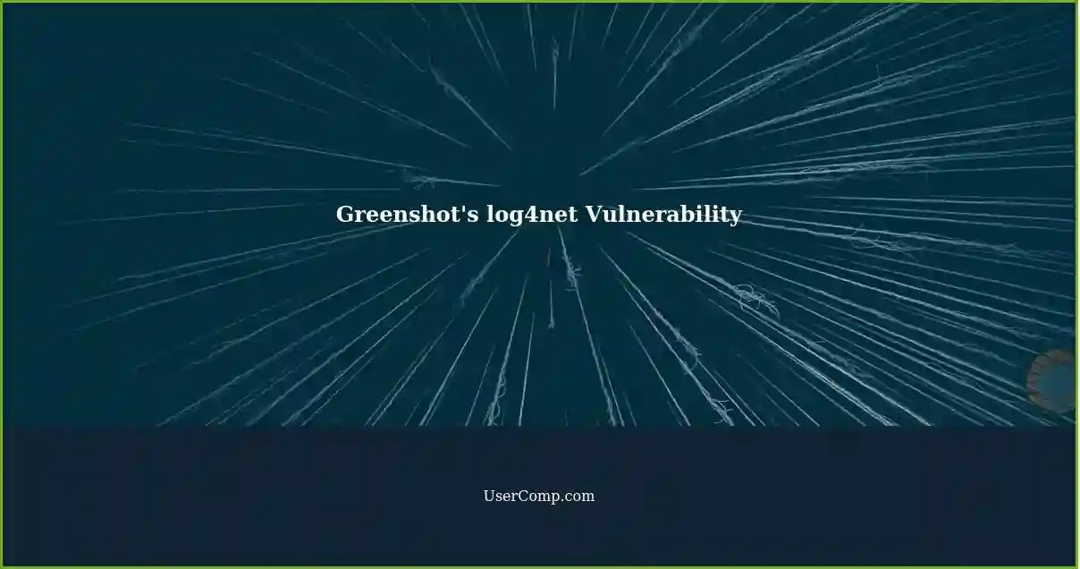 Greenshot's log4net Vulnerability