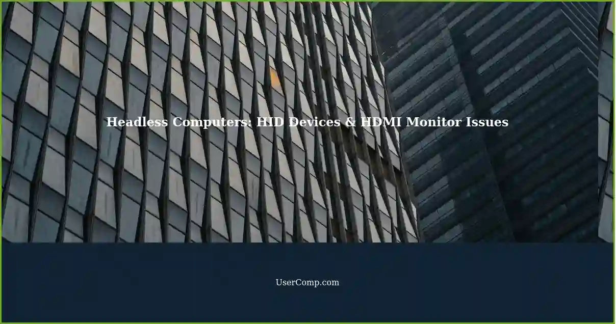 Headless Computers: HID Devices & HDMI Monitor Issues