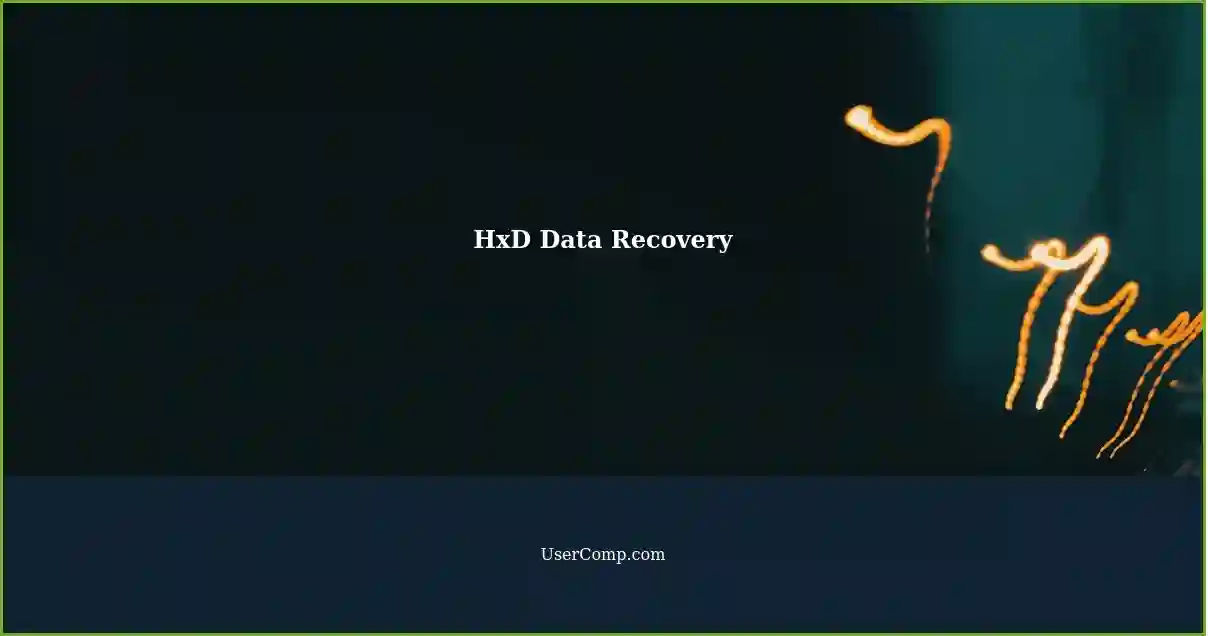HxD Data Recovery
