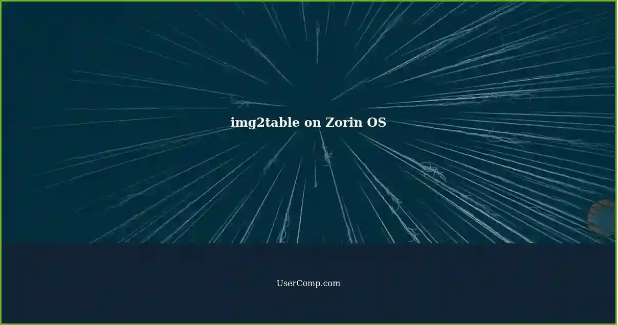 img2table on Zorin OS