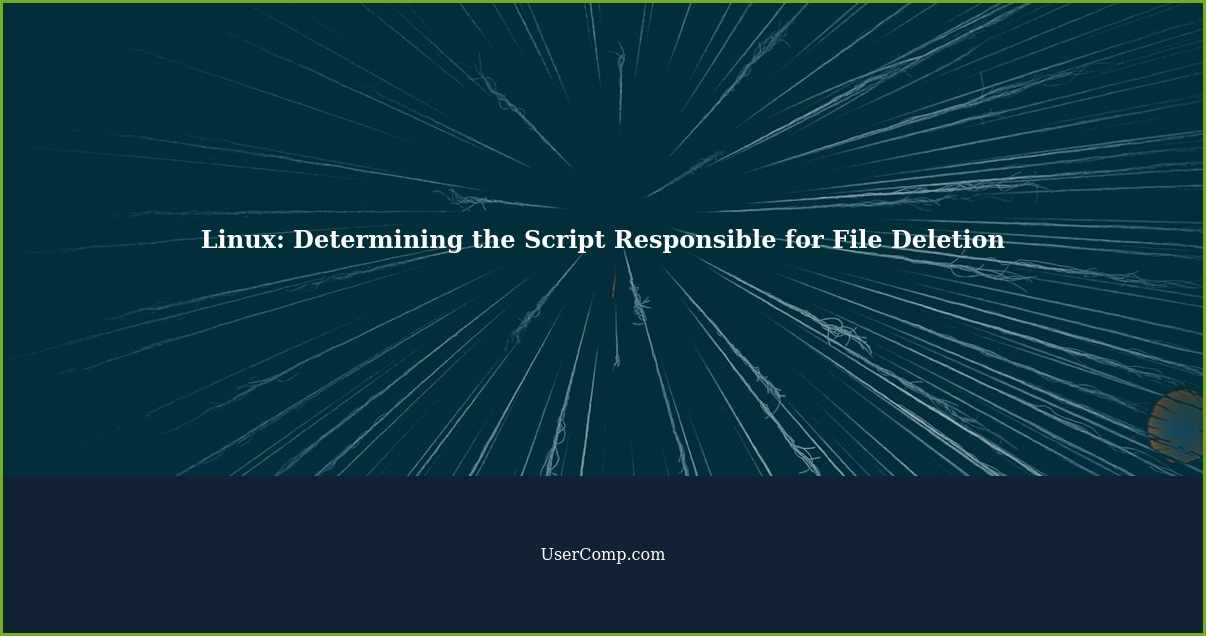 Linux: Determining the Script Responsible for File Deletion
