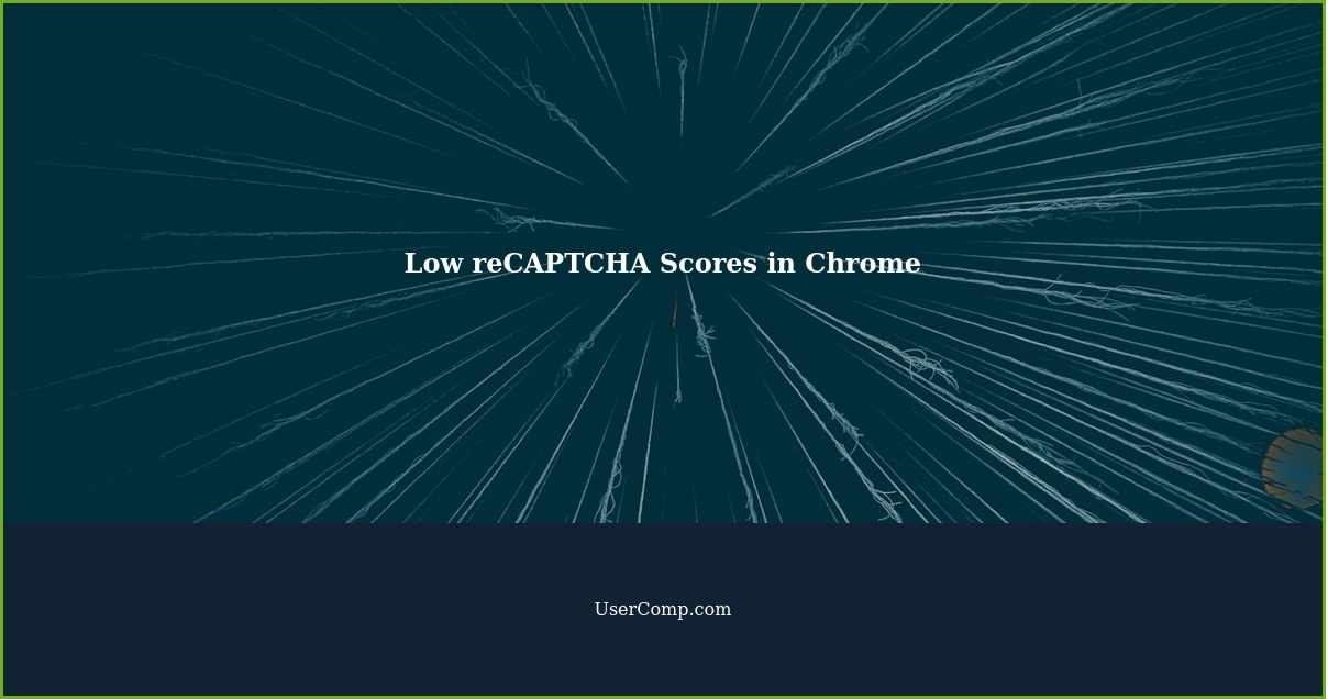 Low reCAPTCHA Scores in Chrome
