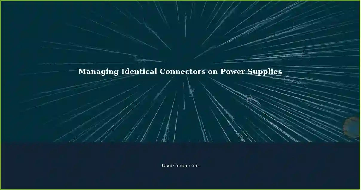 Managing Identical Connectors on Power Supplies
