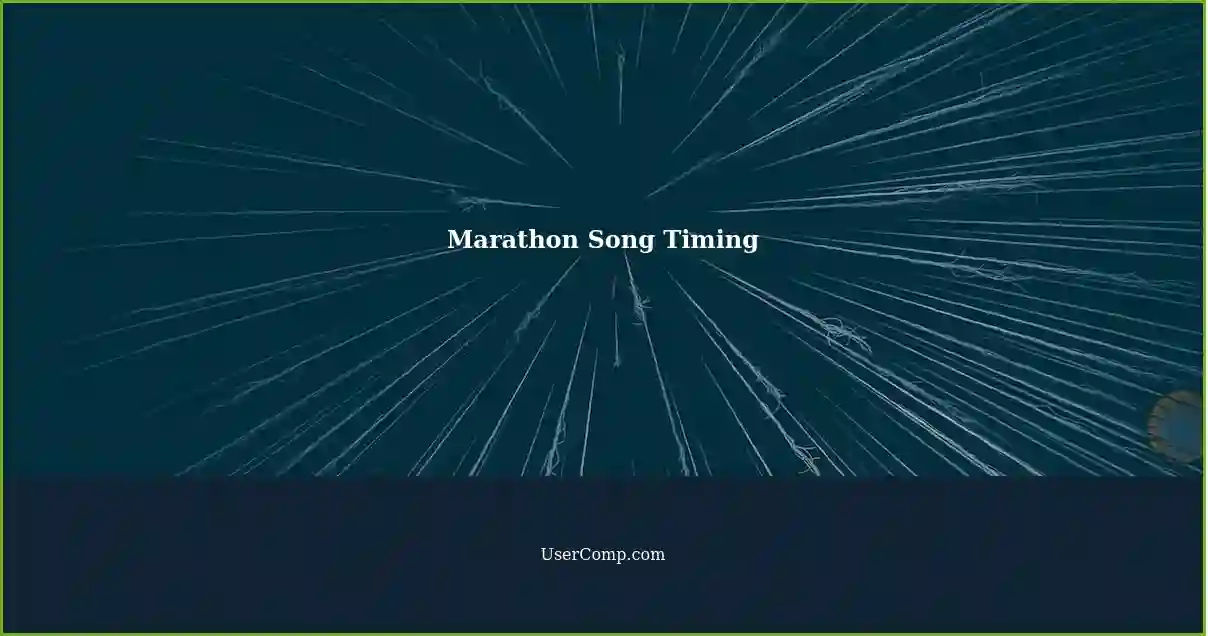 Marathon Song Timing
