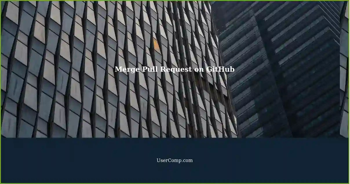 Merge Pull Request on GitHub