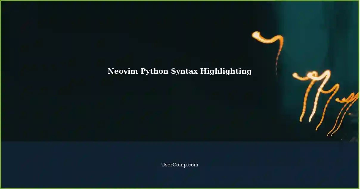 Neovim Python Syntax Highlighting