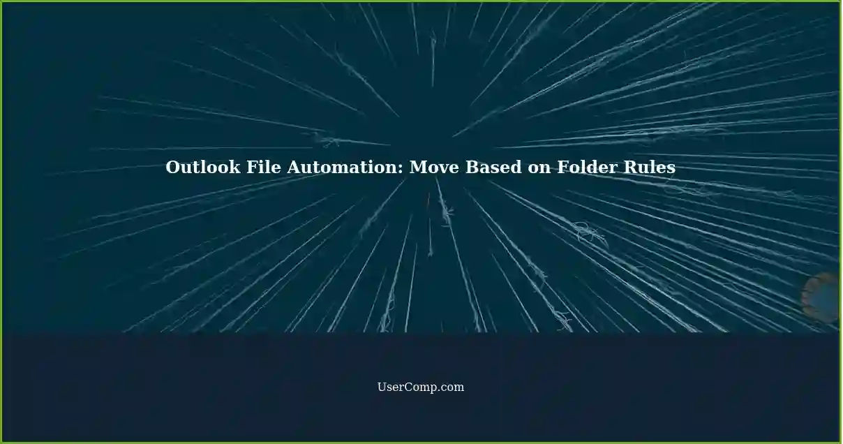 Outlook File Automation: Move Based on Folder Rules