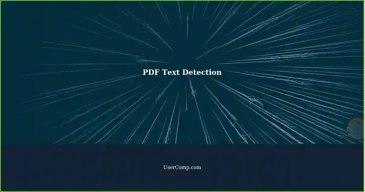 PDF Text Detection