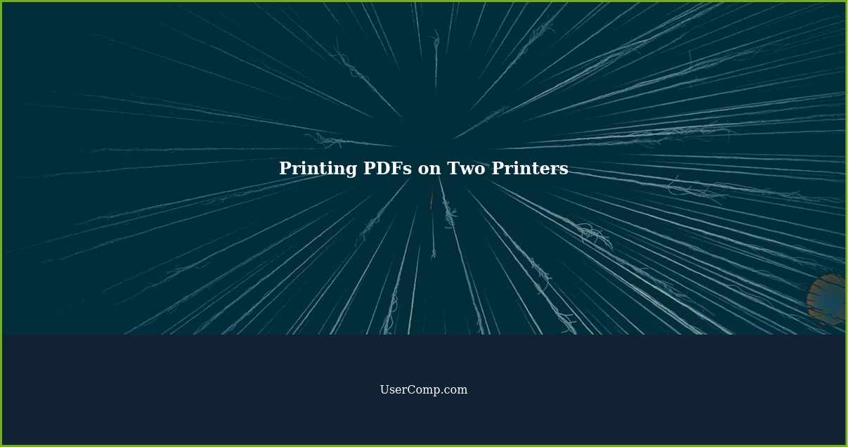 Printing PDFs on Two Printers