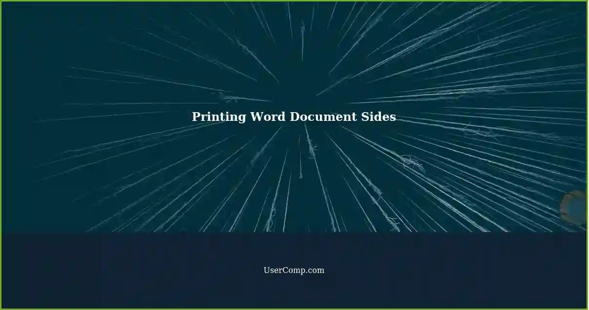Printing Word Document Sides