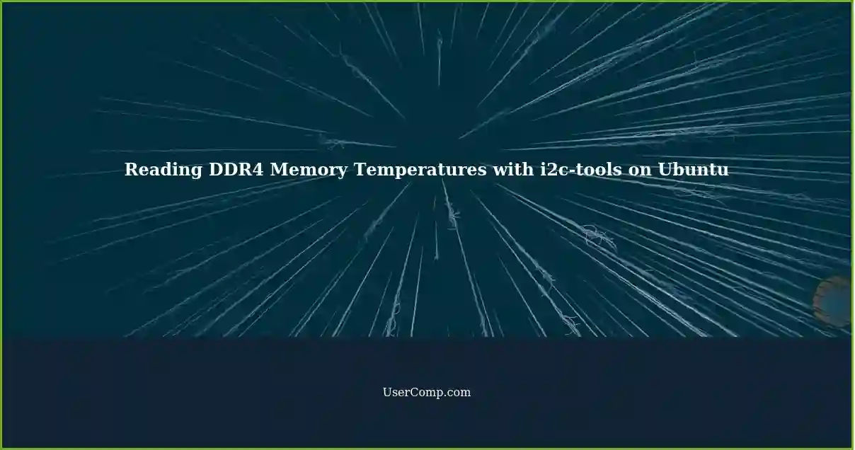 Reading DDR4 Memory Temperatures with i2c-tools on Ubuntu