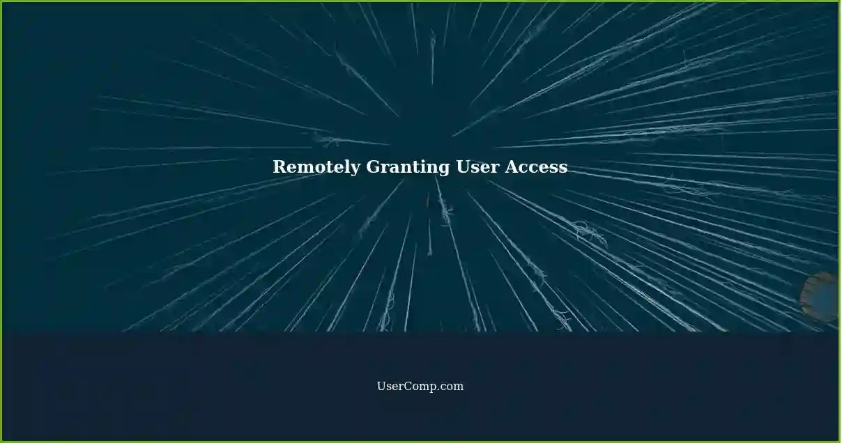 Remotely Granting User Access