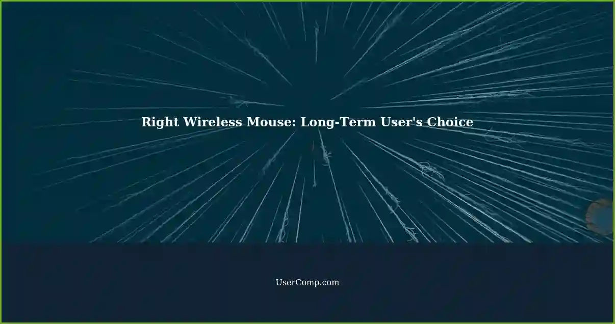 Right Wireless Mouse: Long-Term User's Choice