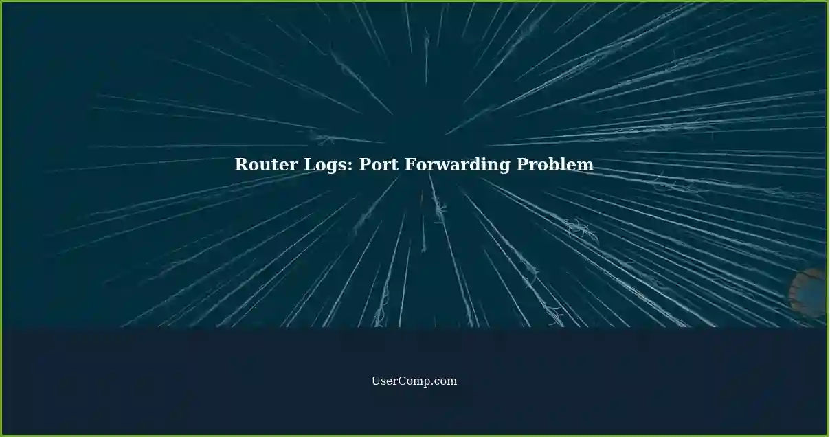 Router Logs: Port Forwarding Problem