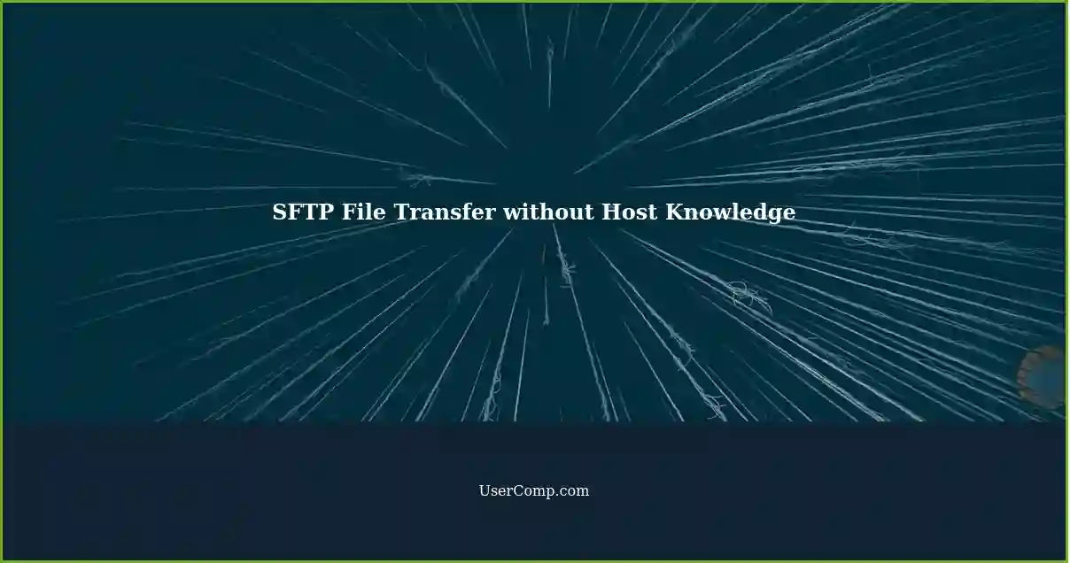SFTP File Transfer without Host Knowledge