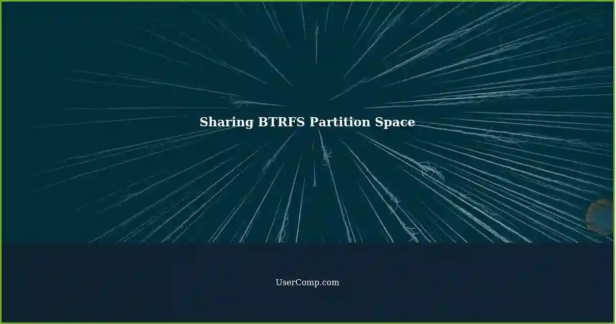 Sharing BTRFS Partition Space