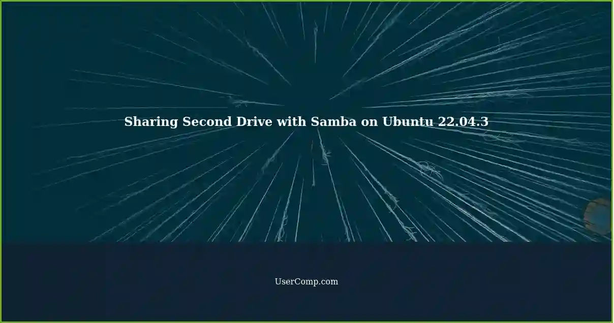 Sharing Second Drive with Samba on Ubuntu 22.04.3