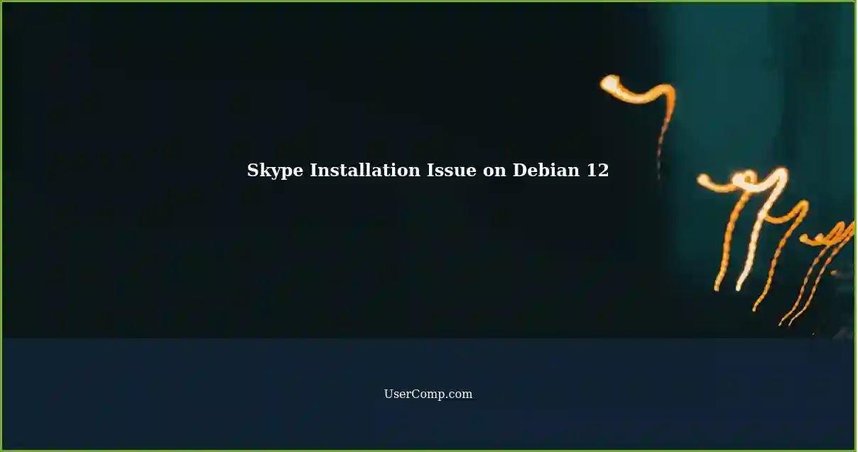 Skype Installation Issue on Debian 12