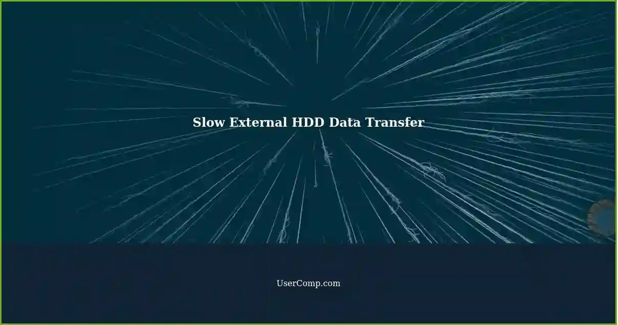 Slow External HDD Data Transfer