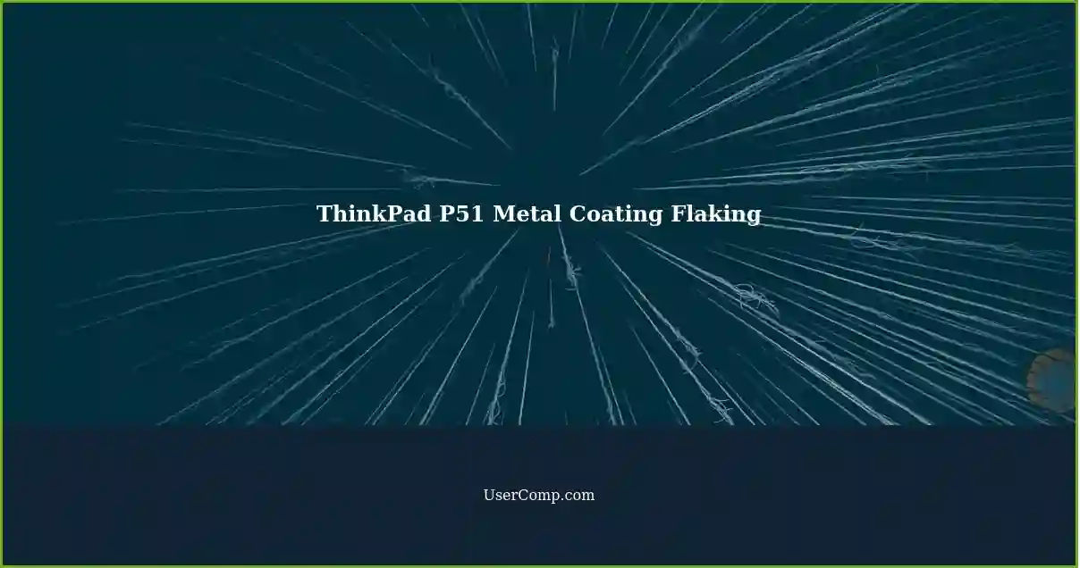 ThinkPad P51 Metal Coating Flaking