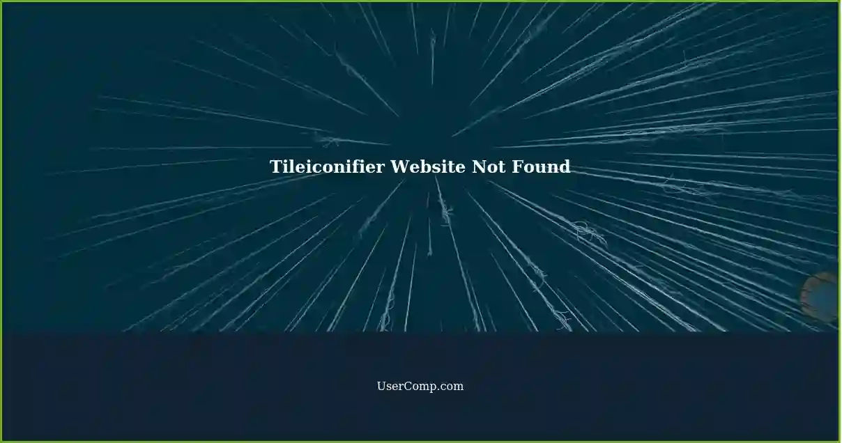 Tileiconifier Website Not Found