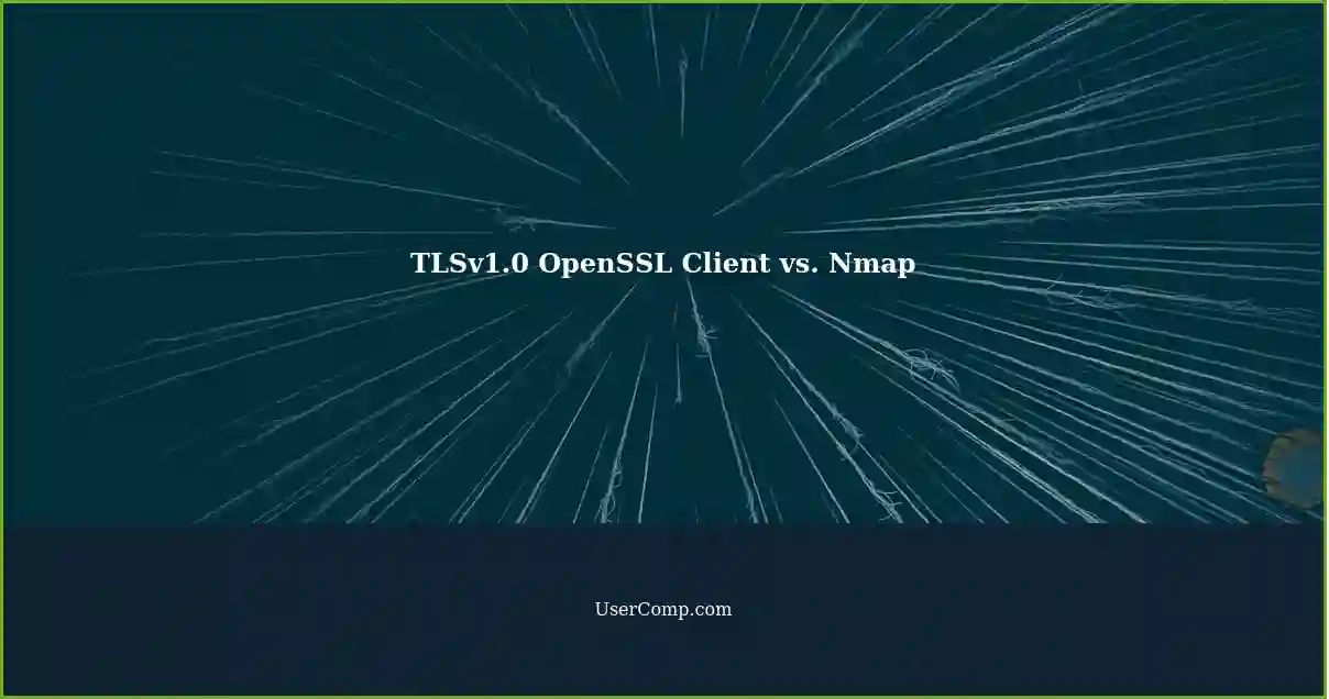 TLSv1.0 OpenSSL Client vs. Nmap