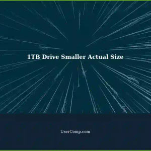 Why Does a 1TB Drive Show Smaller Actual Size?