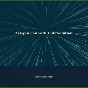 Using a 2x4-pin Double Case Fan with 8-pin Header: A USB Solution