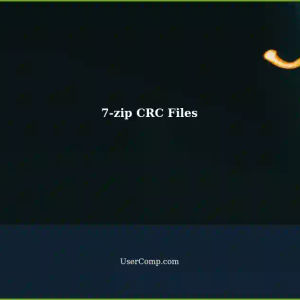 7-zip: Generating CRC Files for Folders and Zip Files