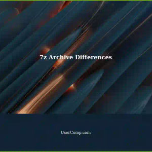 Differences Between 7z Archives Created by Different Programs
