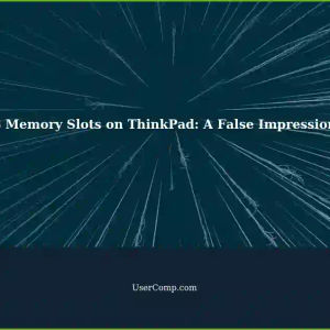ThinkPad Laptop Showing 8 Memory Slots: A Misleading Appearance